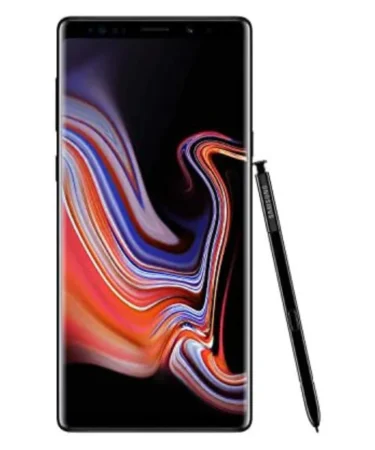 Samsung Galaxy Note 9 front and back view